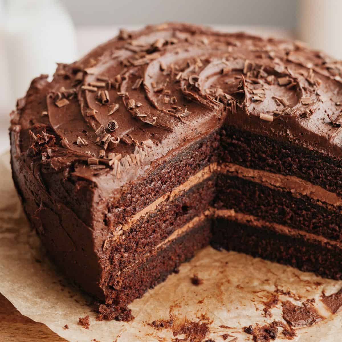 Deep Chocolate Layer Cake